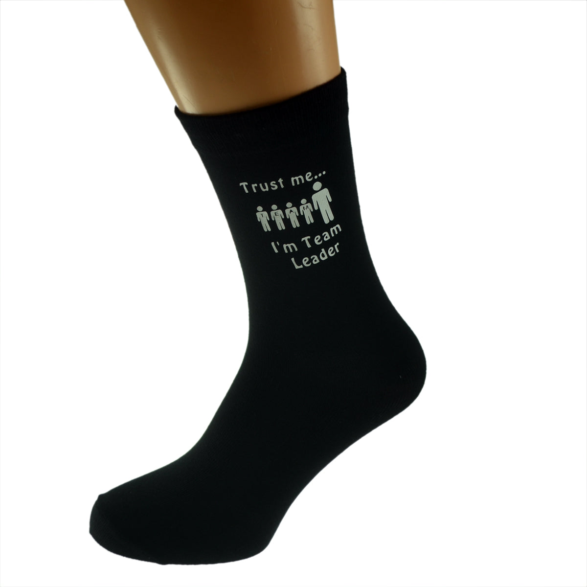 Trust Me I’m A Team Leader Mens Black Socks| Ashton and Finch