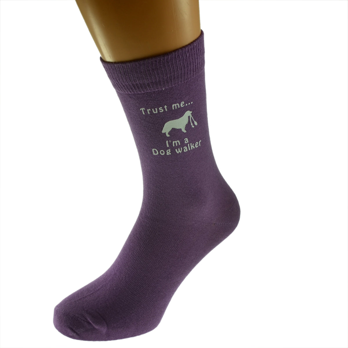 Trust Me I’m A Dog Walker Ladies Purple Socks| Ashton and Finch