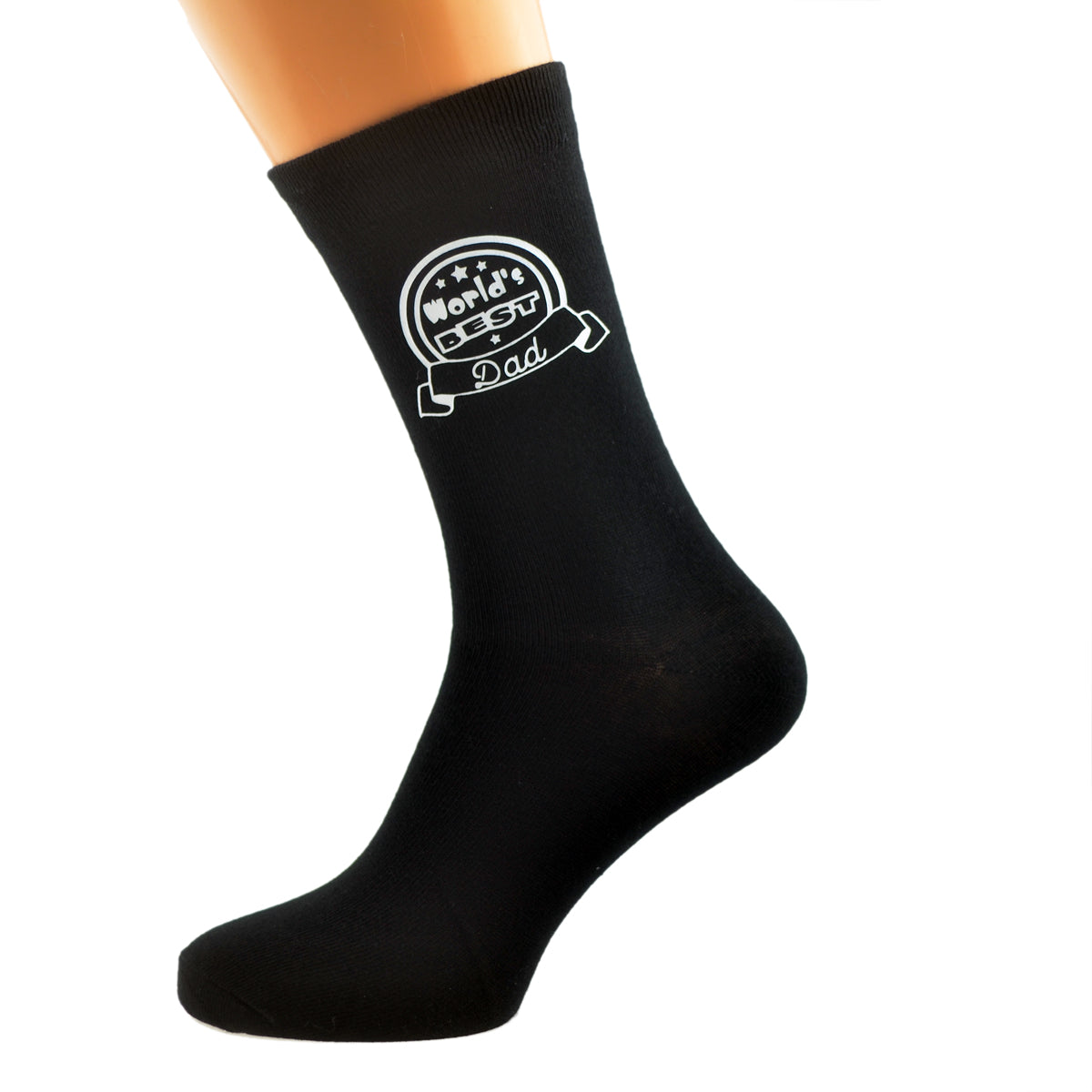 World’s Best Dad Mens Black Socks| Ashton and Finch