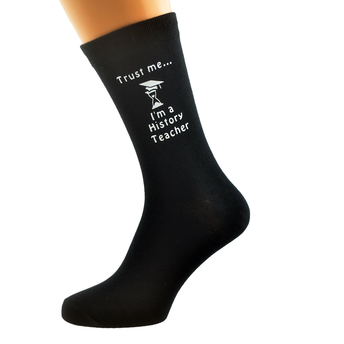 Trust Me I’m A History Teacher Mens Black Socks| Ashton and Finch