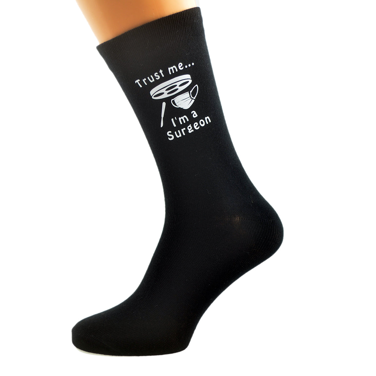Trust Me I’m A Surgeon Mens Black Socks| Ashton and Finch