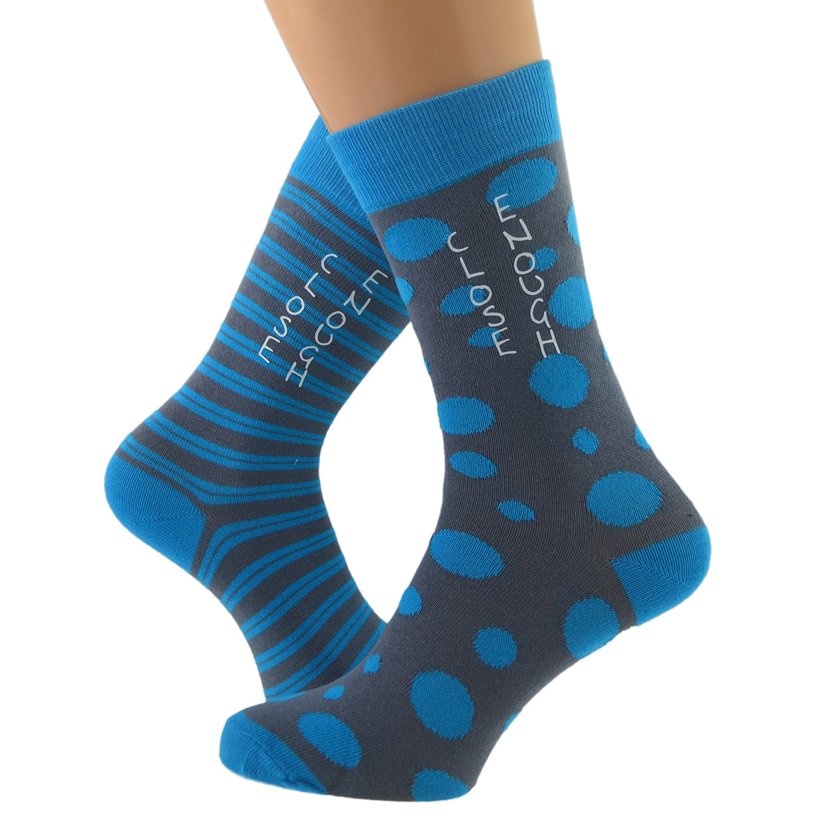 Comedy Close Enough Mismatched Mens Socks| Ashton and Finch