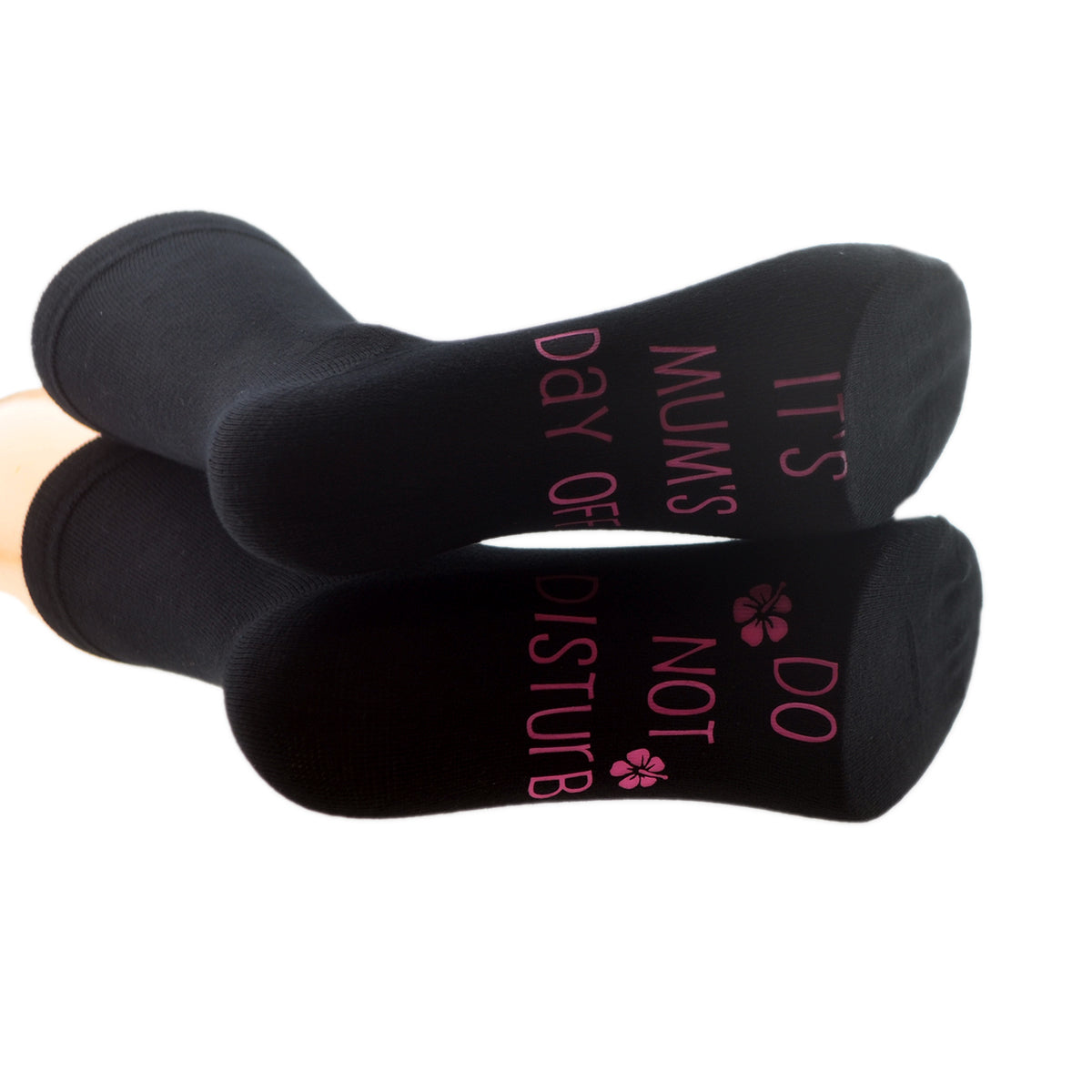 It’s Mums Day Off Do Not Disturb Sole Print Ladies Black Socks| Ashton and Finch