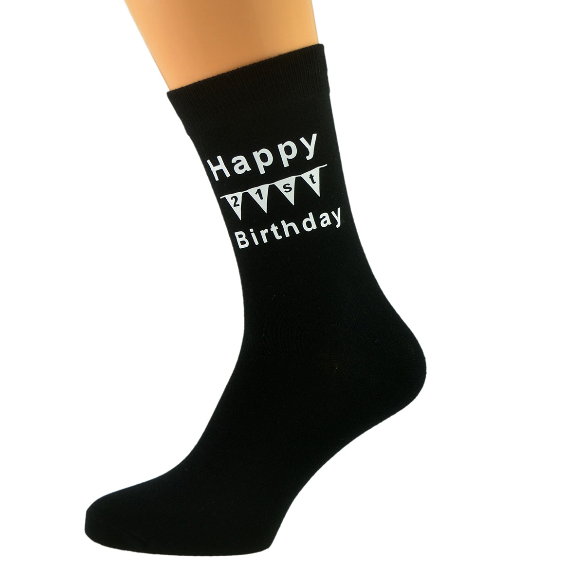 Black Mens Socks Happy 21st Birthday| Ashton and Finch