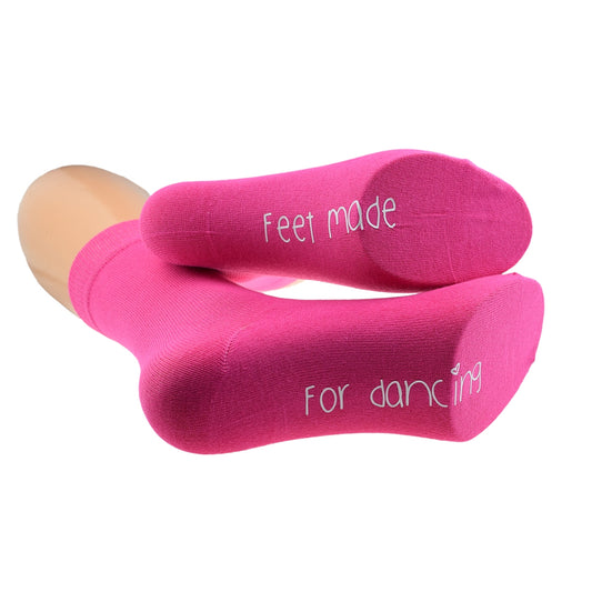 Feet Made For Dancing Ladies Hot Pink Socks| Ashton and Finch