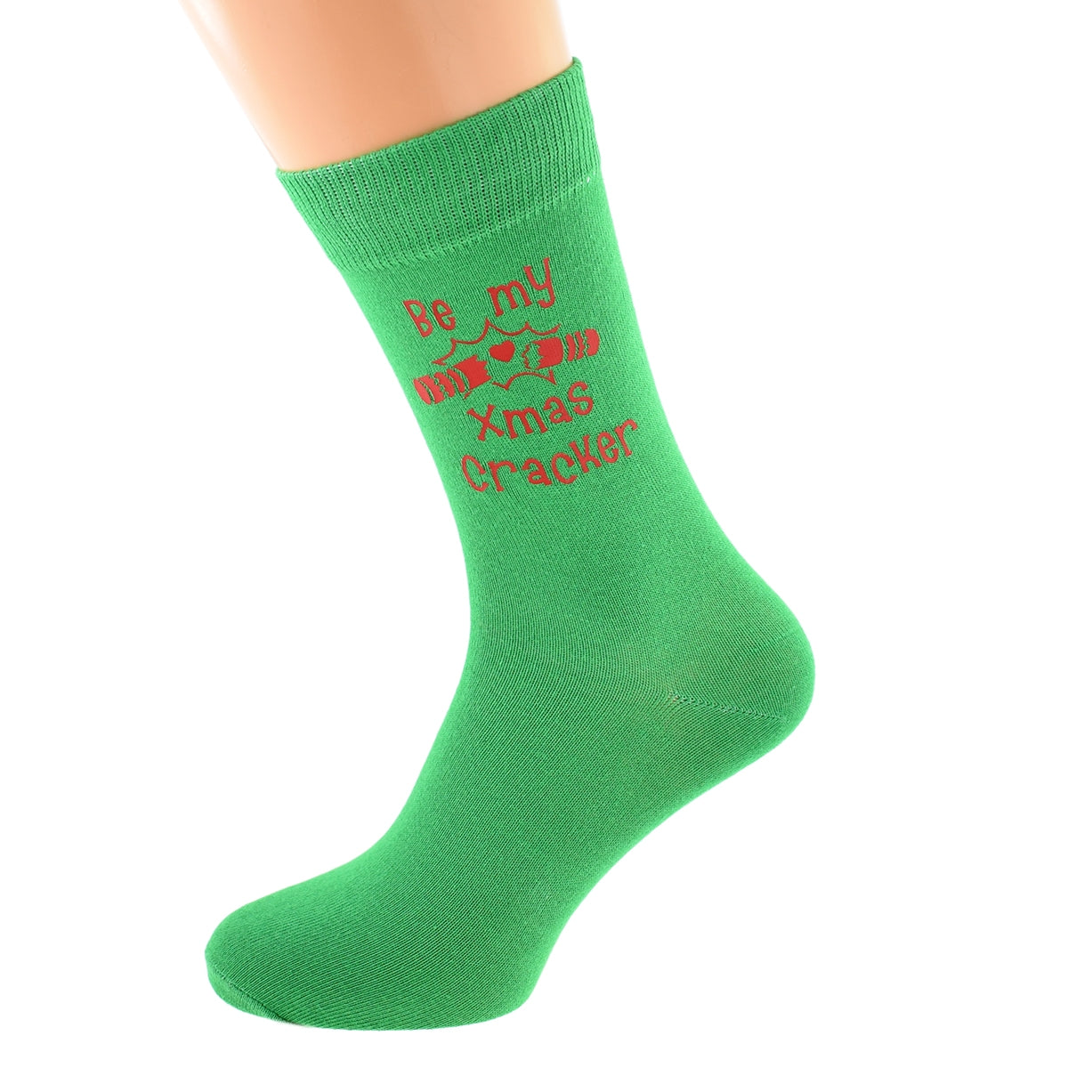 Be My Christmas Cracker Green Xmas Socks Mens Or Ladies| Ashton and Finch