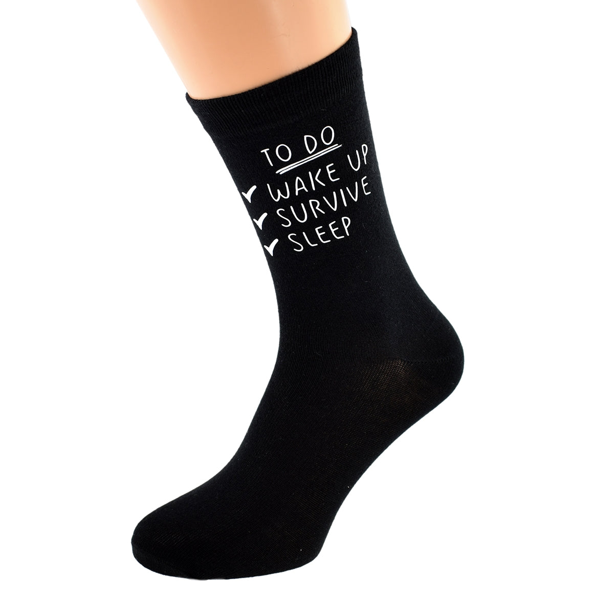 Mens Black Socks Novelty To Do List Socks| Ashton and Finch
