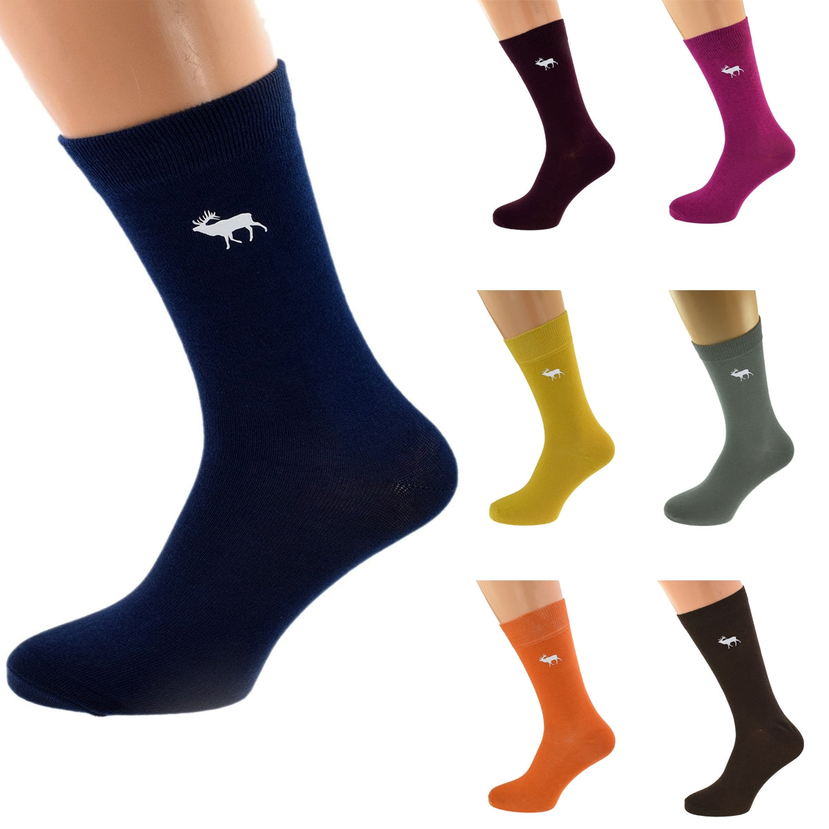 Mens Socks With Stag Design| Ashton and Finch
