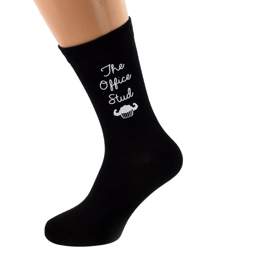 The Office Studmuffin Fun Design Mens Black Socks| Ashton and Finch