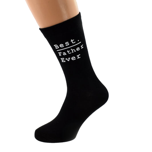 Best Father Ever Mens Black Socks| Ashton and Finch