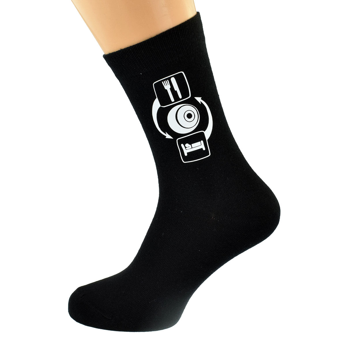 Eat Sleep Play Bowls Mens Black Socks| Ashton and Finch
