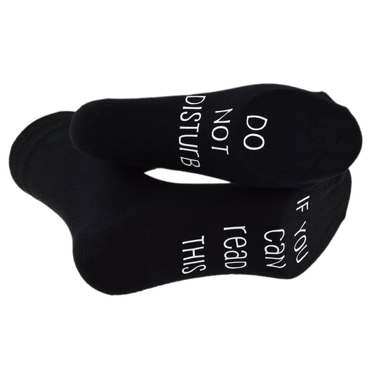 If You Can Read This Do Not Disturb Sole Print Mens Socks| Ashton and Finch