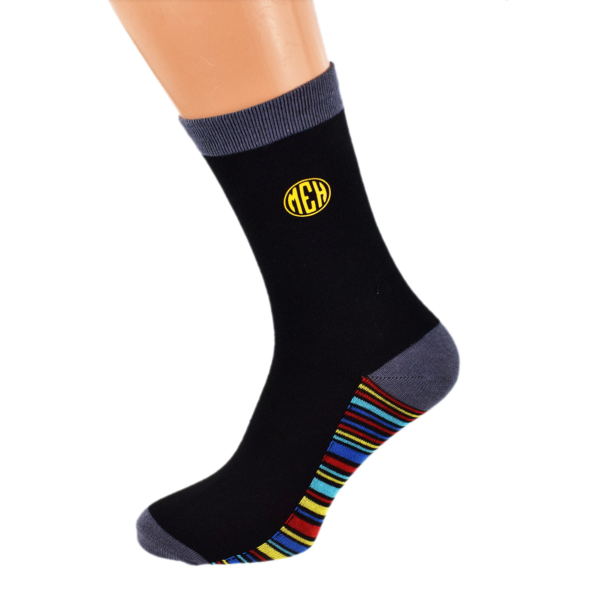 Personalised Golden Initials Funky Sole Socks| Ashton and Finch
