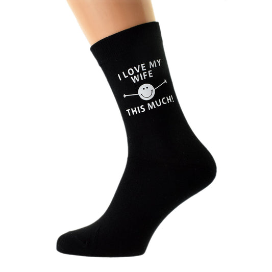 I Love My Wife This Much Fun Mens Socks| Ashton and Finch