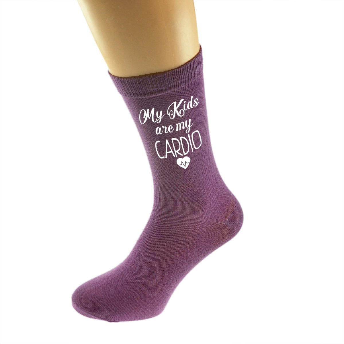 Fun My Kids Are My Cardio Heart Design Socks| Ashton and Finch