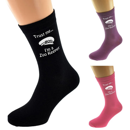 Trust Me I’m A Zookeeper Design Socks| Ashton and Finch