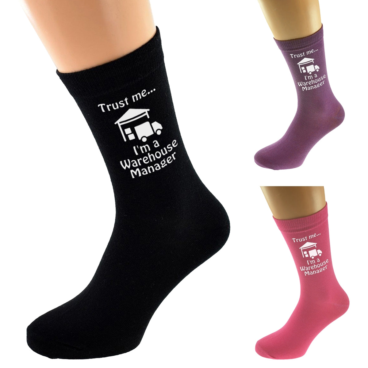 Trust Me I’m A Warehouse Manager Design Socks| Ashton and Finch