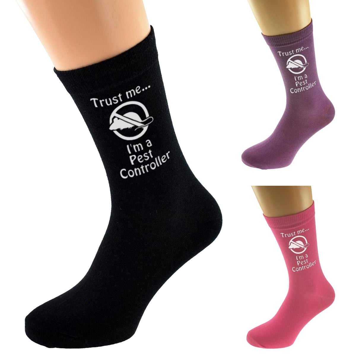 Trust Me I’m A Pest Controller Socks| Ashton and Finch