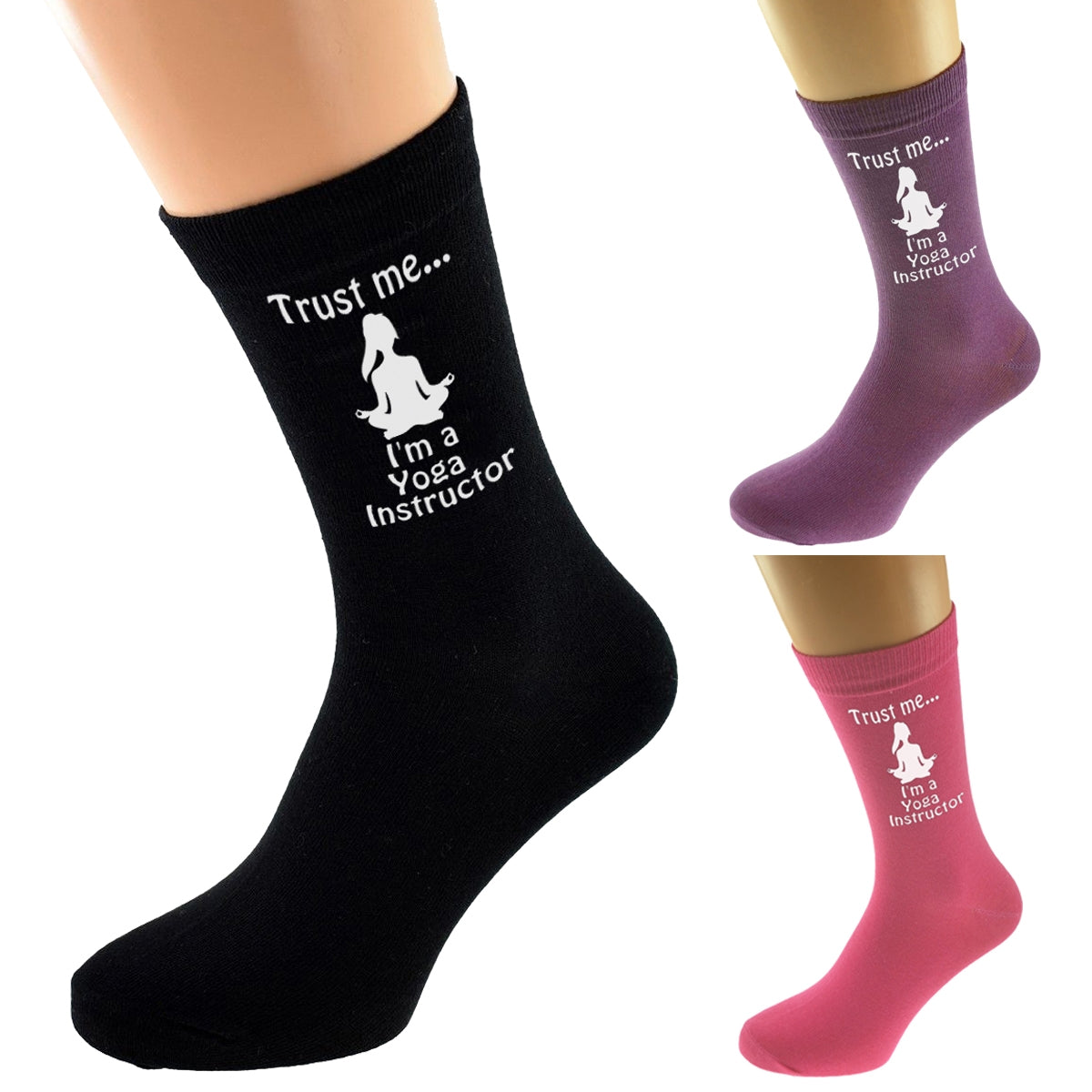 Trust Me I’m A Yoga Instructor Socks| Ashton and Finch