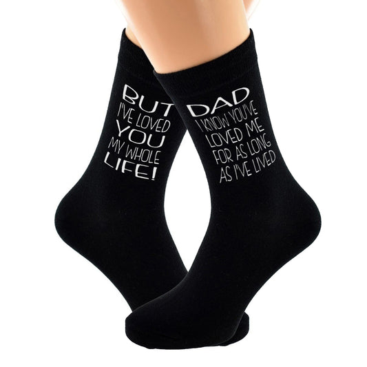 Sentimental Words For Dad Design Socks| Ashton and Finch
