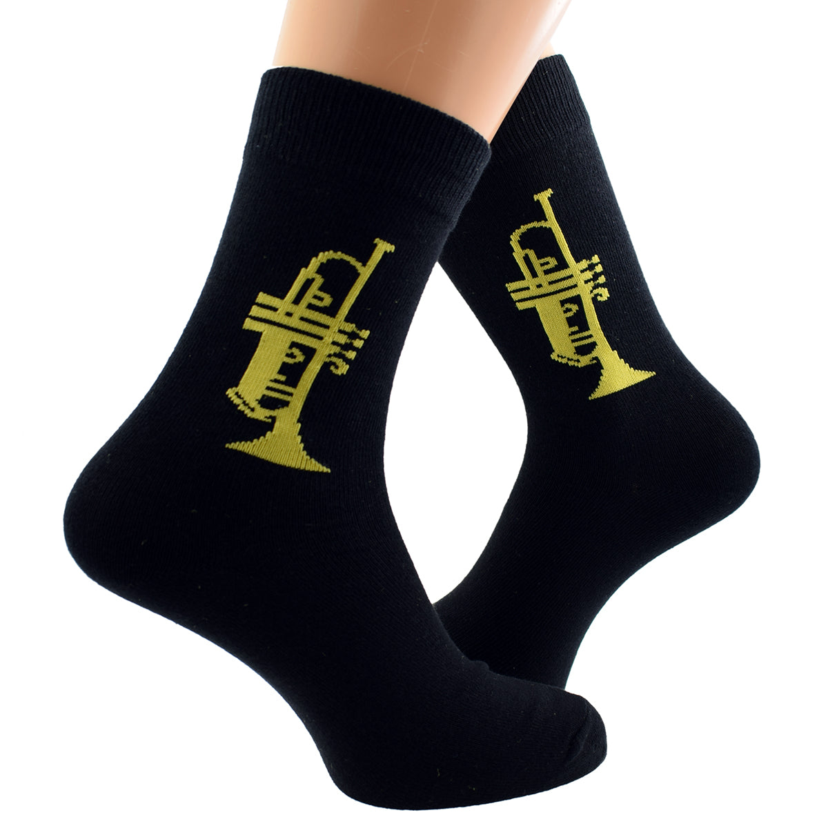 Pair Of Trumpet Music Design Cotton Rich Socks| Ashton and Finch