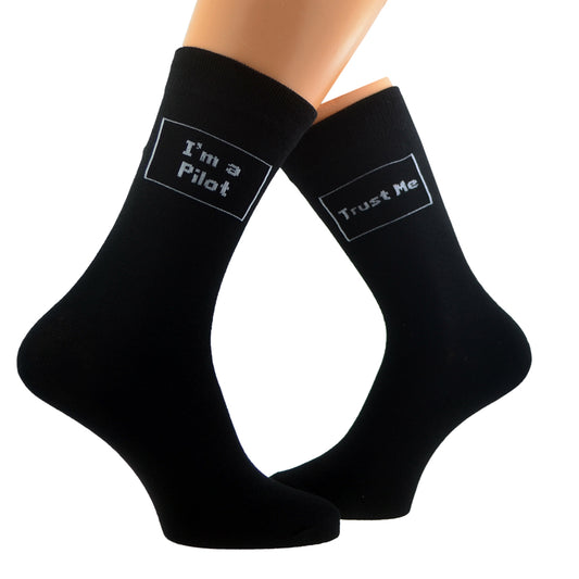 Trust Me I’m A Pilot Cotton Rich Socks| Ashton and Finch