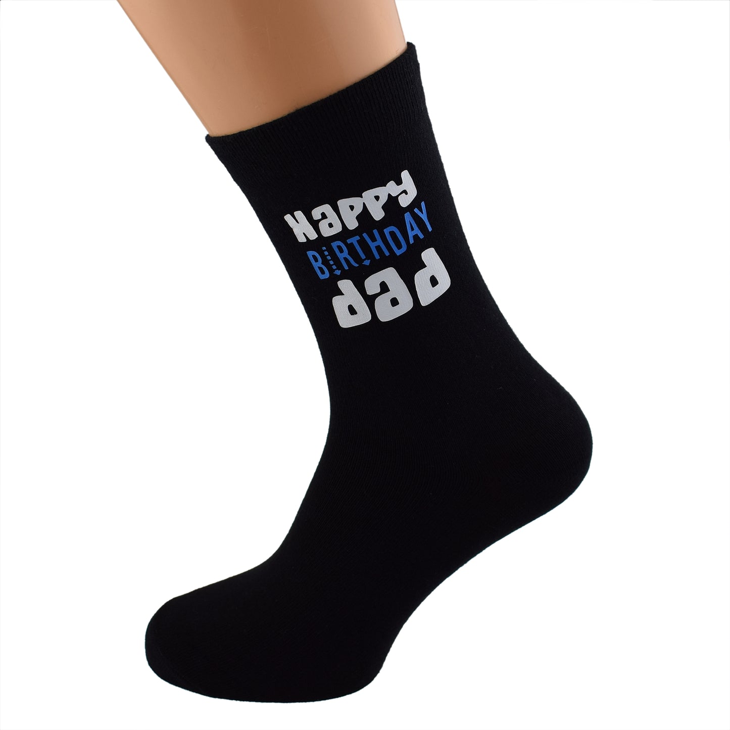 Happy Birthday Two Colour Text Dad Socks| Ashton and Finch