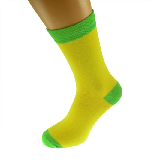 Sunshine Yellow Lime Green Funky Mens Socks| Ashton and Finch