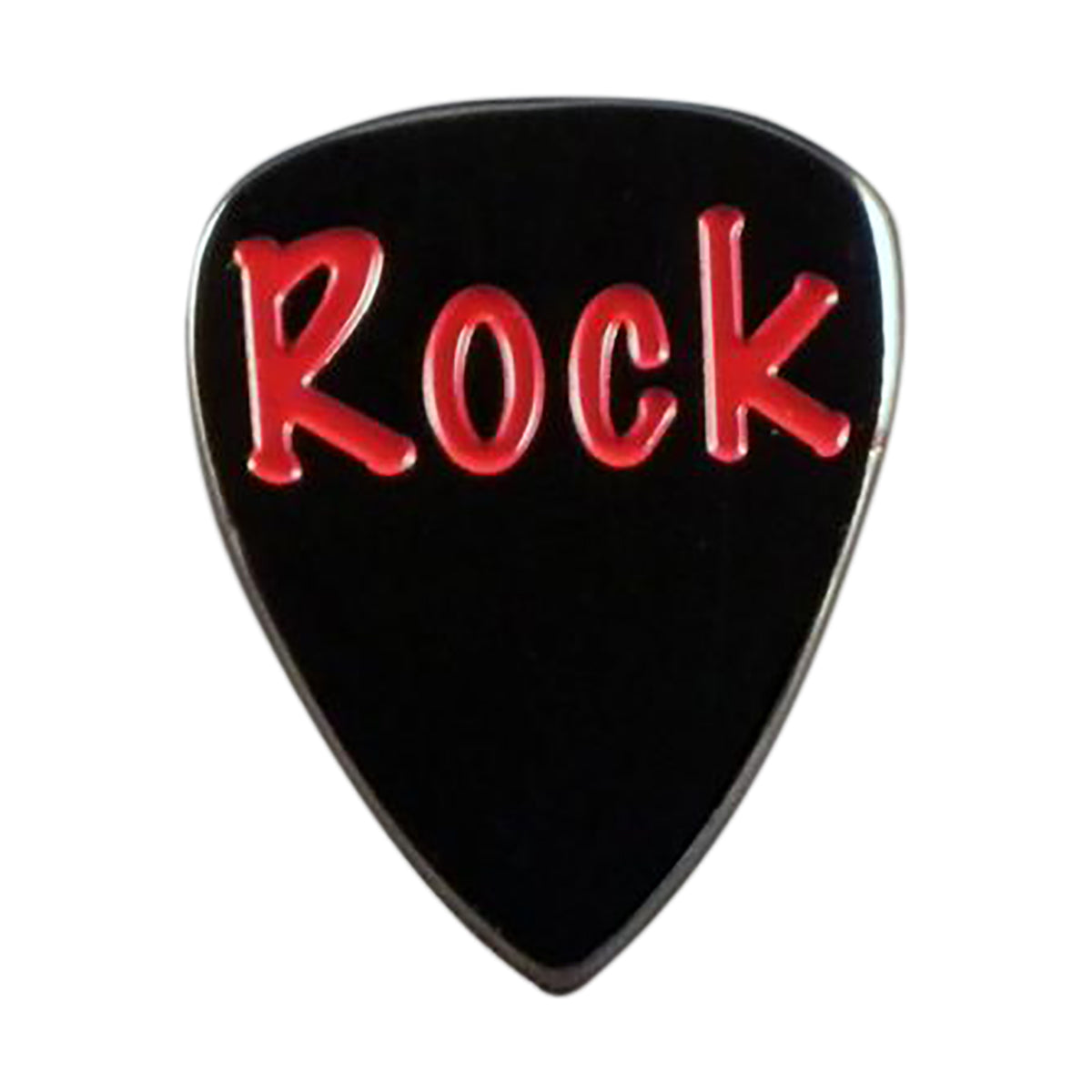 Rock Guitar Plectrum Pick Metal Enamel Lapel Pin Badge
