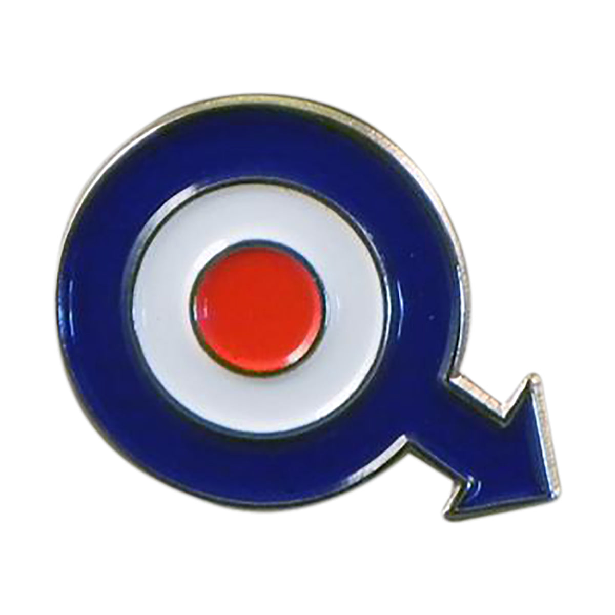 Roundel with arrow Metal Enamel Lapel Pin Badge