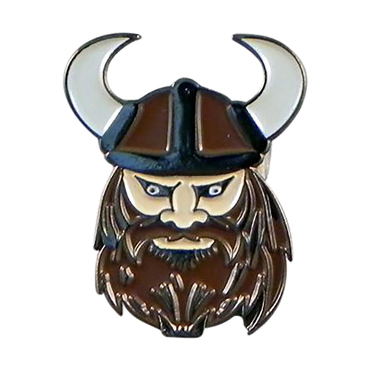 Viking Warrior Head Metal Enamel Lapel Pin Badge