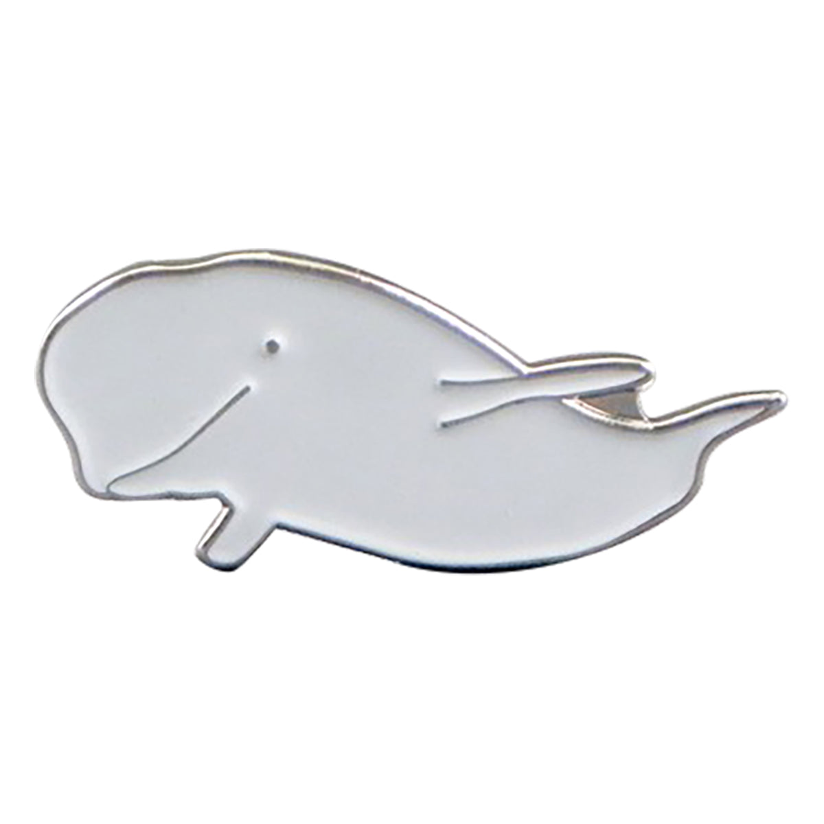 Beluga Whale Marine Sea Animal Metal Enamel Lapel Pin Badge