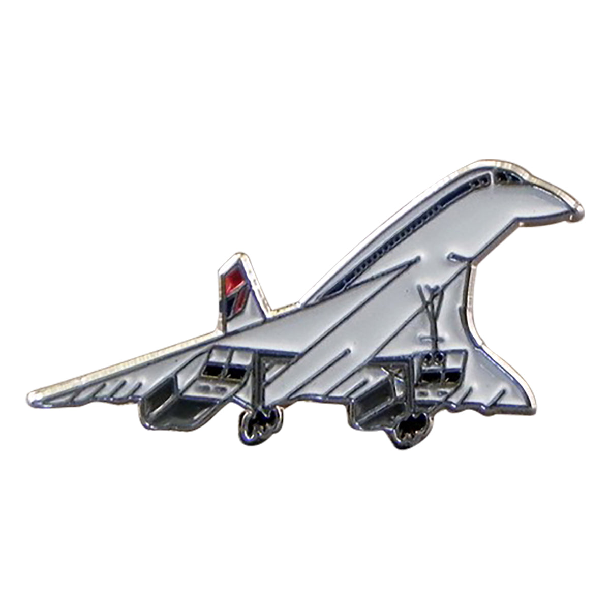 Concorde Aeroplane Pilots Metal Enamel Lapel Pin Badge