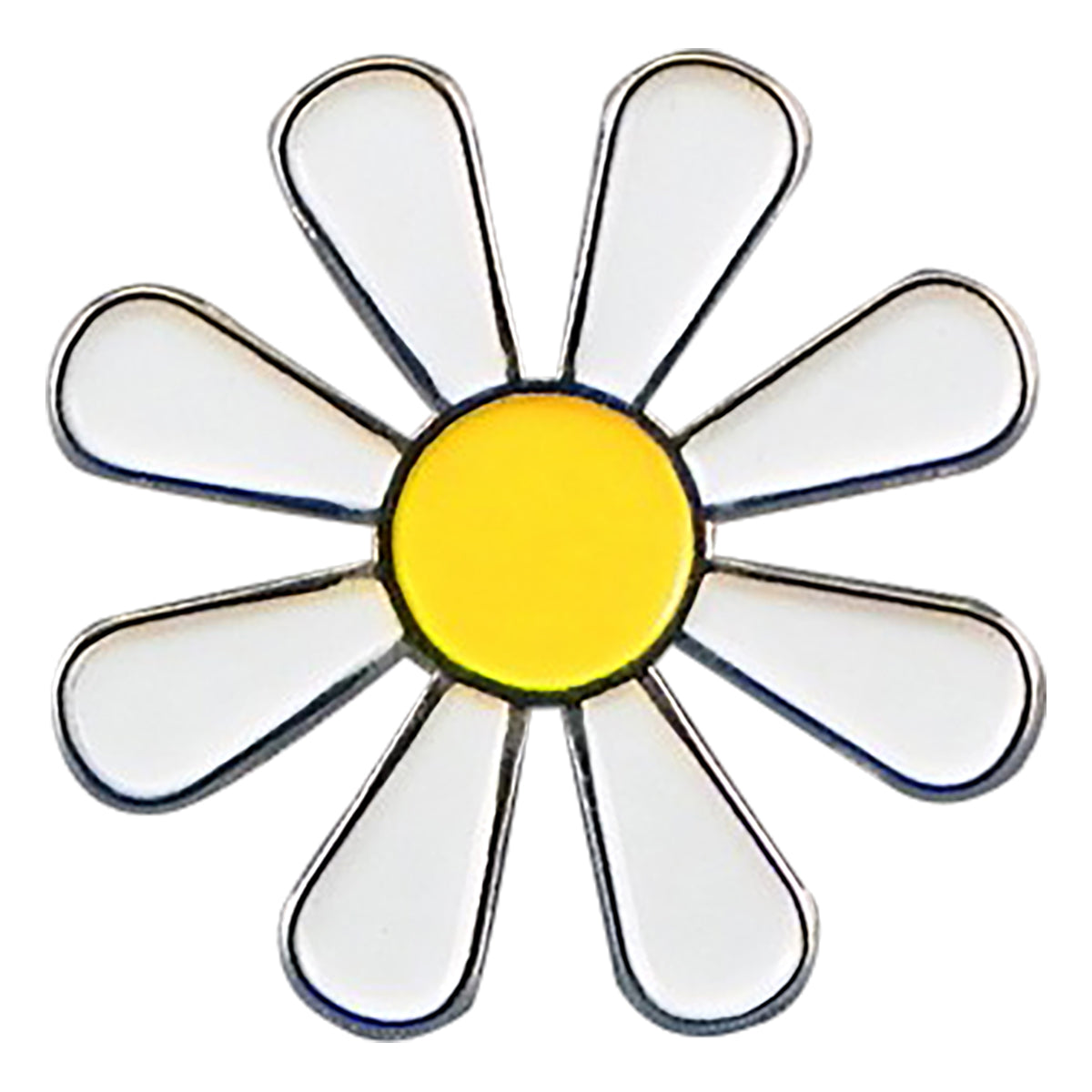 Daisy Garden Flower Metal Enamel Lapel Pin Badge