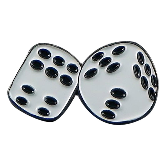Casino Dice Gamblers Metal Enamel Lapel Pin Badge