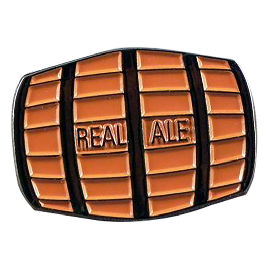 Beer Barrel Real Ale Metal Enamel Lapel Pin Badge