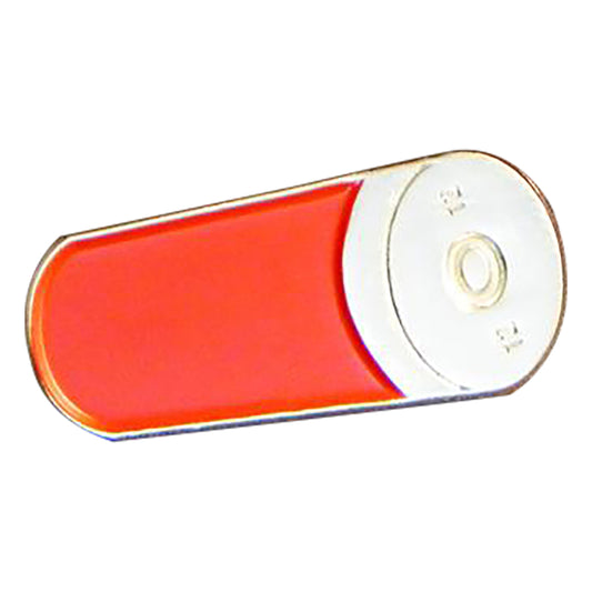 Shotgun Cartridge Shooting Gun Metal Enamel Lapel Pin Badge