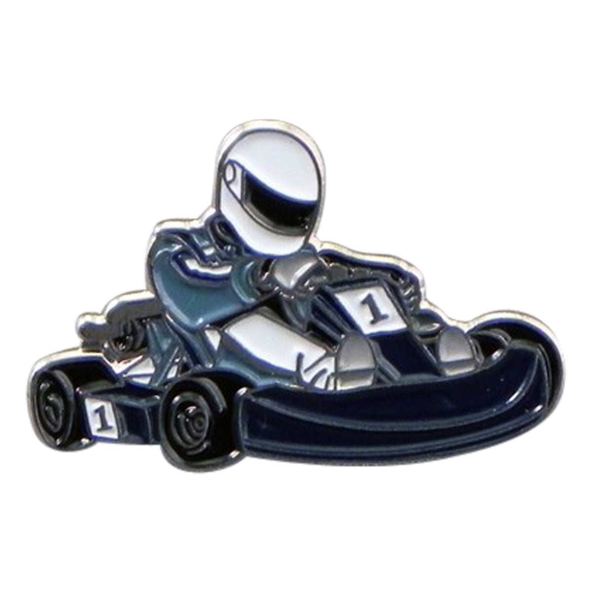 Go Karting Racing Metal Enamel Lapel Pin Badge