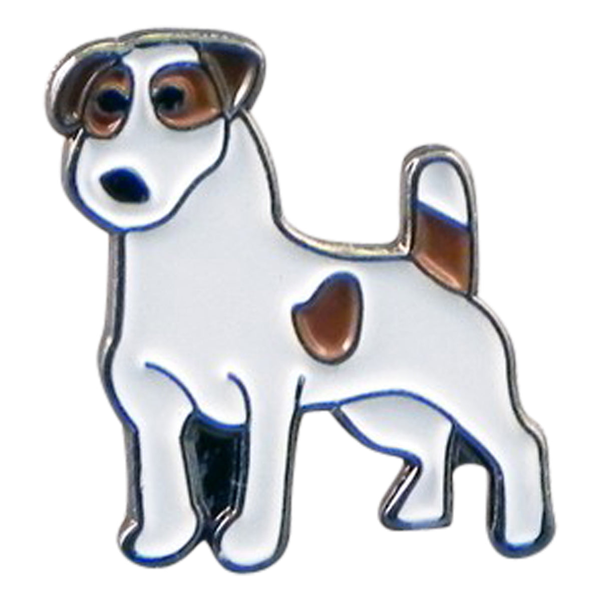 Jack Russell Pet Dog Metal Enamel Lapel Pin Badge