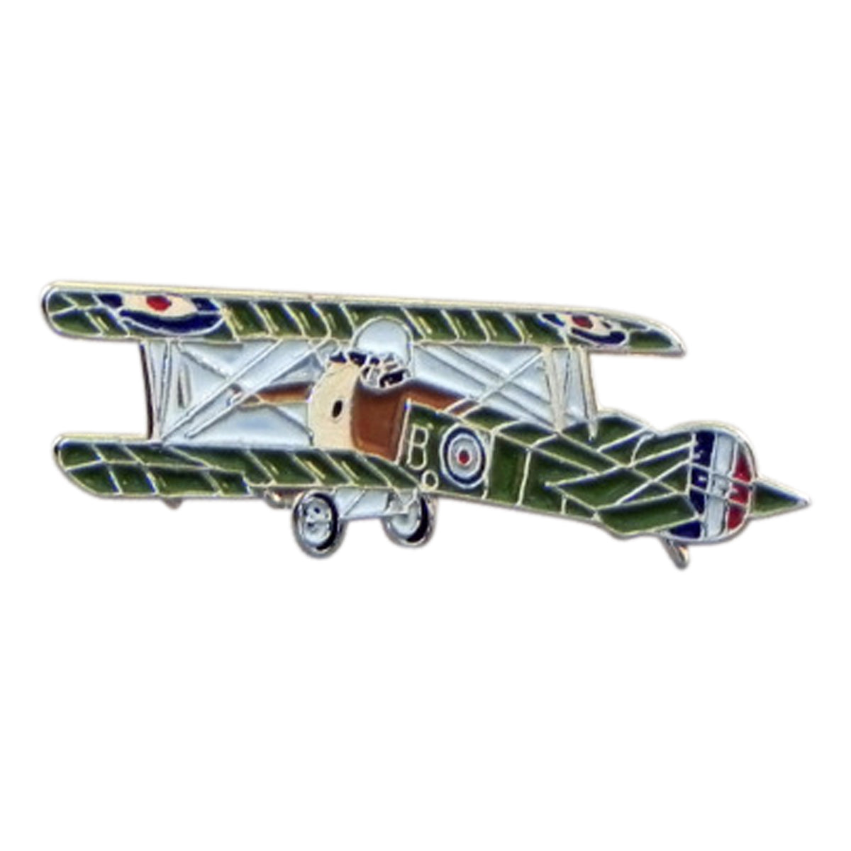 Sopwith Camel Bi-Plane, Aeroplane Metal Enamel Lapel Pin Badge