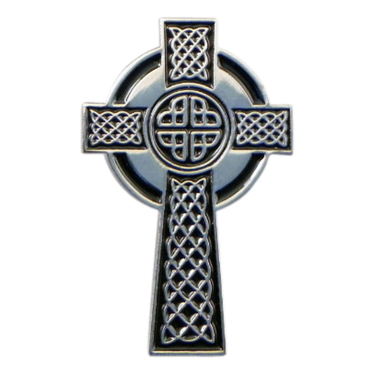 Celtic Cross Metal Enamel Lapel Pin Badge