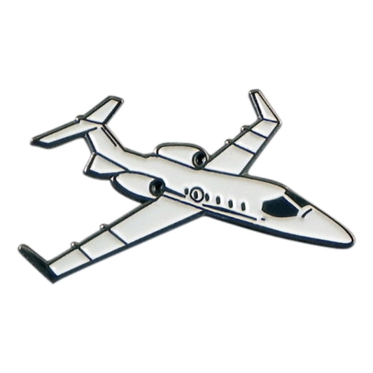 Lear Jet Aeroplane, Pilots Metal Enamel Lapel Pin Badge