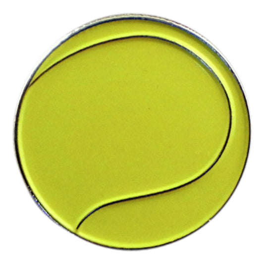 Sports Tennis Ball Metal Enamel Lapel Pin Badge