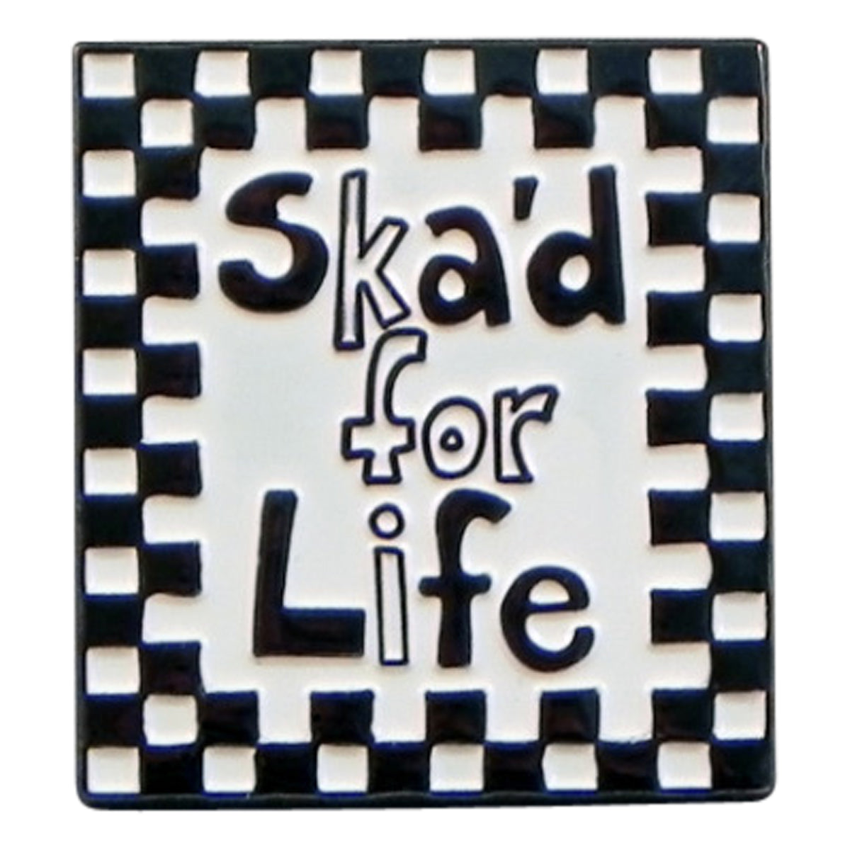 Ska'd for life, Music Metal Enamel Lapel Pin Badge