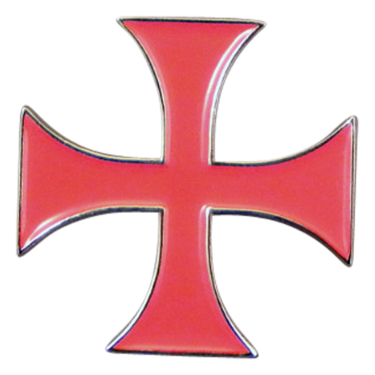 Knights Templar Cross Metal Enamel Lapel Pin Badge
