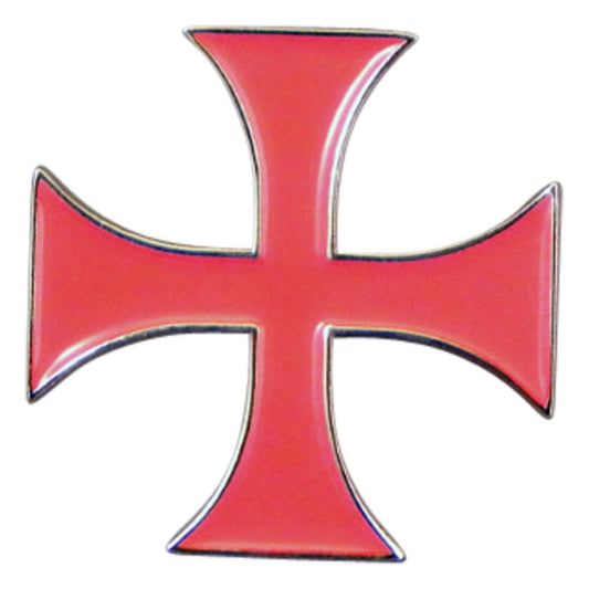 Knights Templar Cross Metal Enamel Lapel Pin Badge