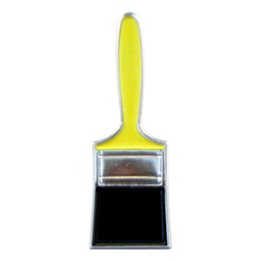 Decorators Paint Brush Metal Enamel Lapel Pin Badge
