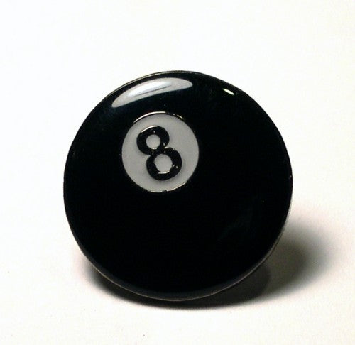 Pool 8 Ball Sports Metal Enamel Lapel Pin Badge