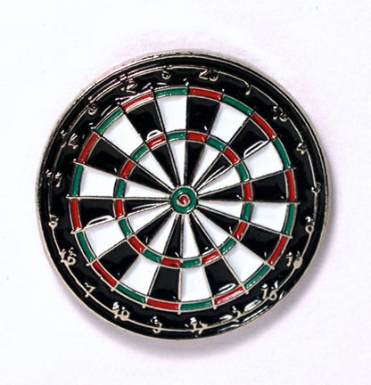 Dartboard Sports Metal Enamel Lapel Pin Badge