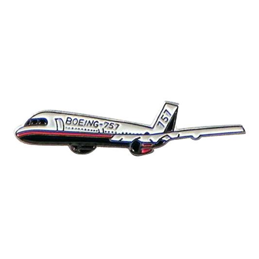 Boeing 757 Plane Aeroplane Pilots Metal Enamel Lapel Pin Badge